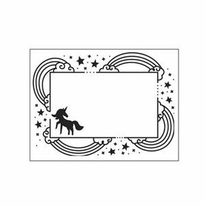 Darice Embossing Folder Unicorn Scrapbook Paper Crafts Card Making